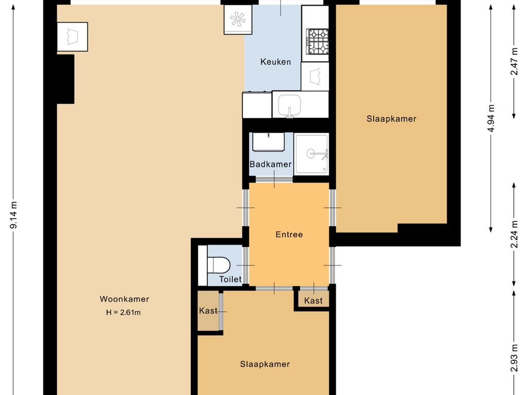 Appartement te koop: Wilgensingel 73, Rozenburg