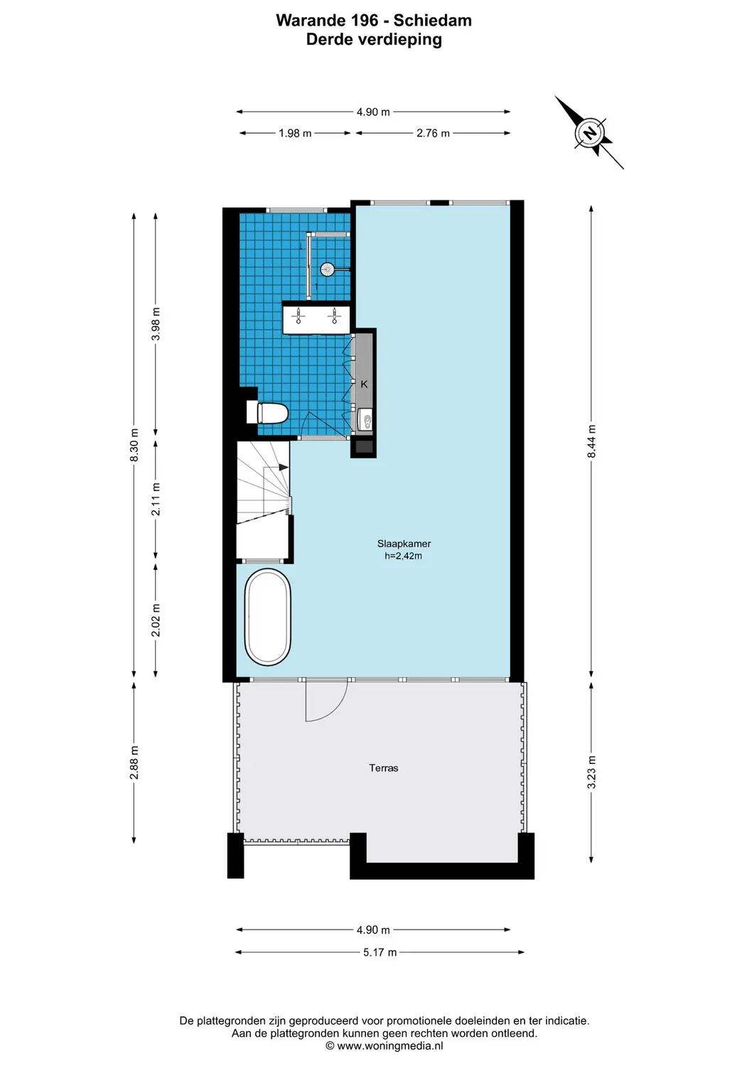 Warande 196, SCHIEDAM plattegrond 4