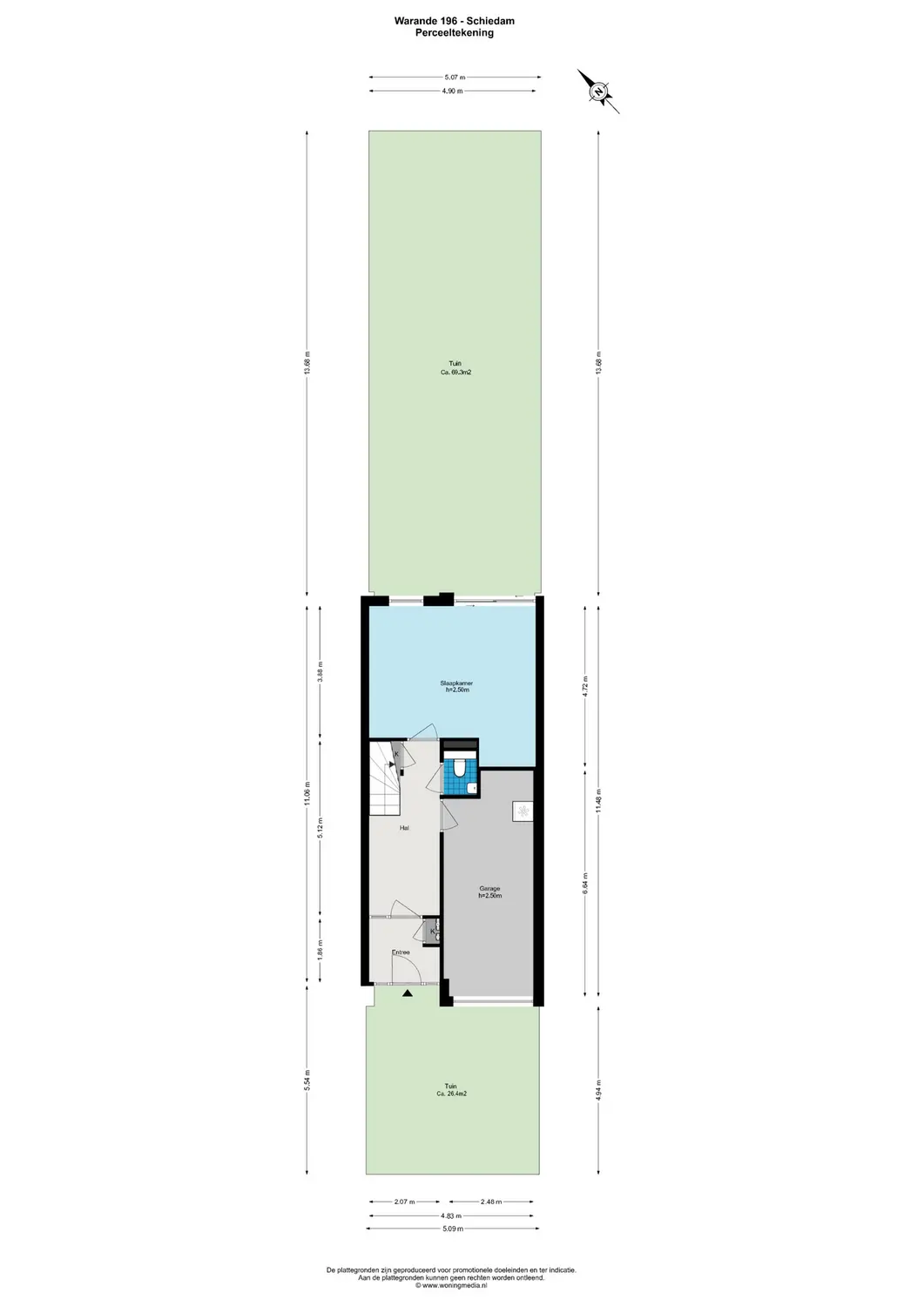 Warande 196, SCHIEDAM plattegrond 0