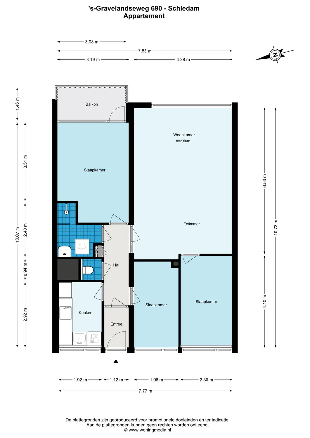 's-Gravelandseweg 690, SCHIEDAM plattegrond 0