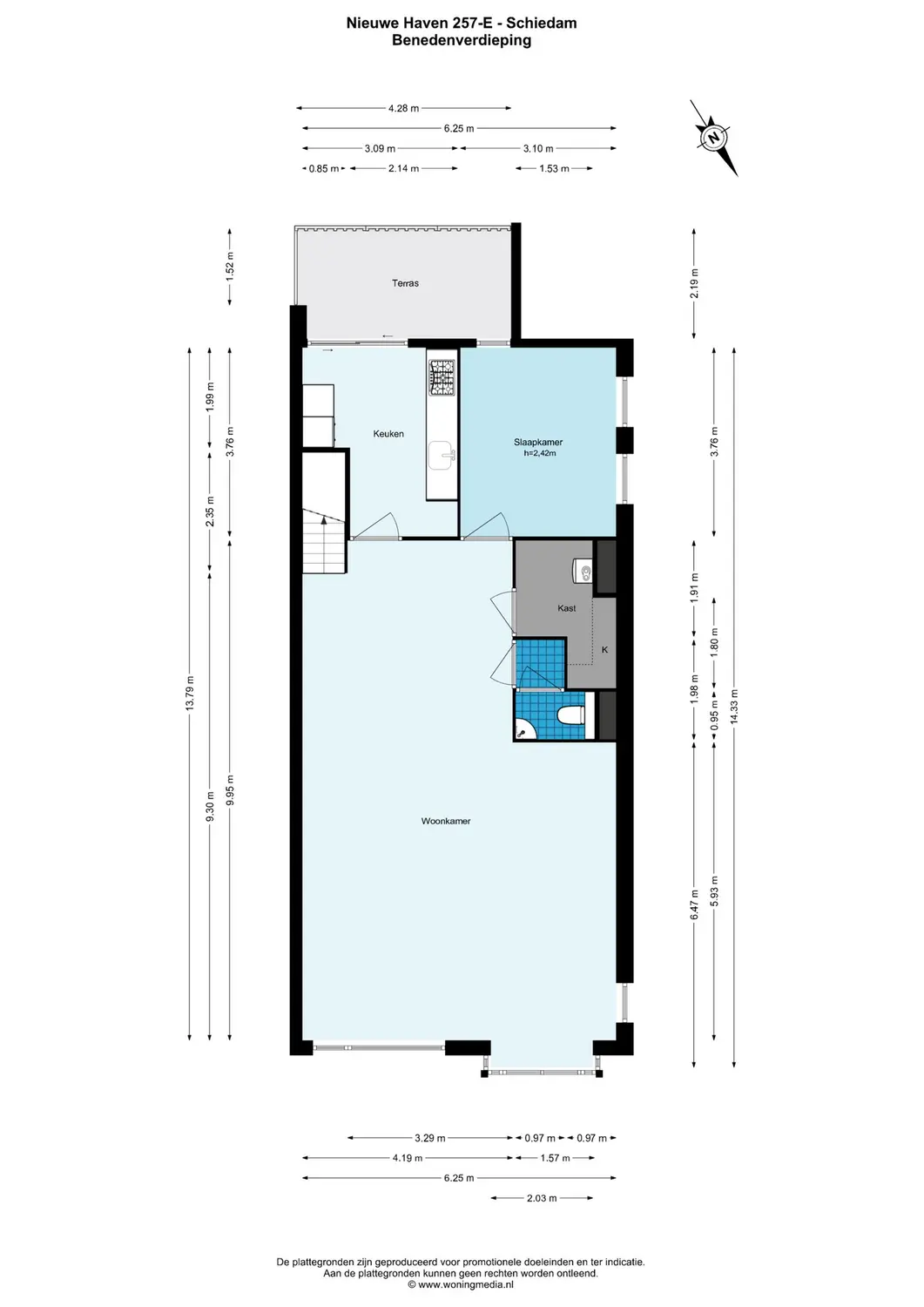 Nieuwe Haven 257E, SCHIEDAM plattegrond 0
