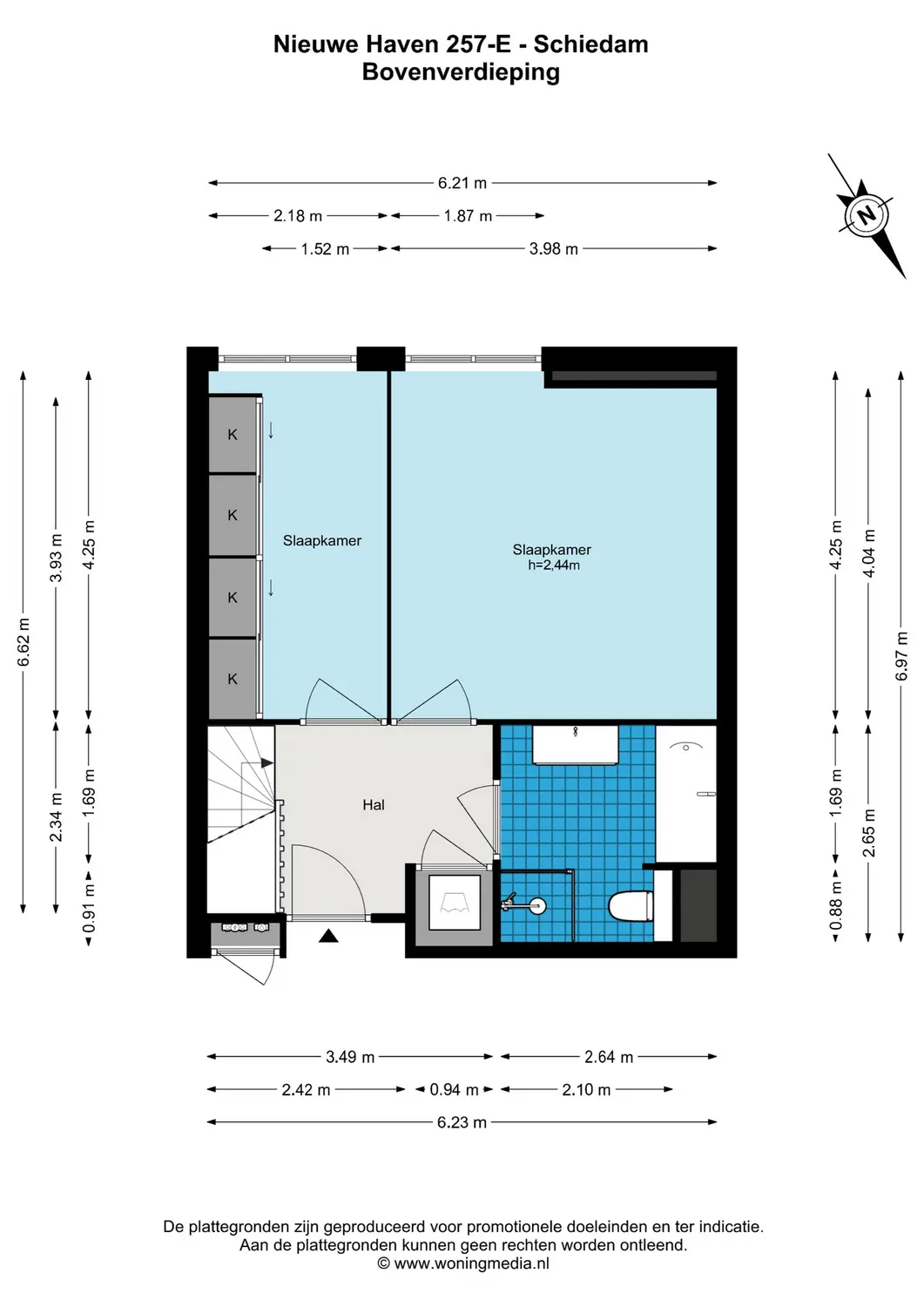 Nieuwe Haven 257E, SCHIEDAM plattegrond 1