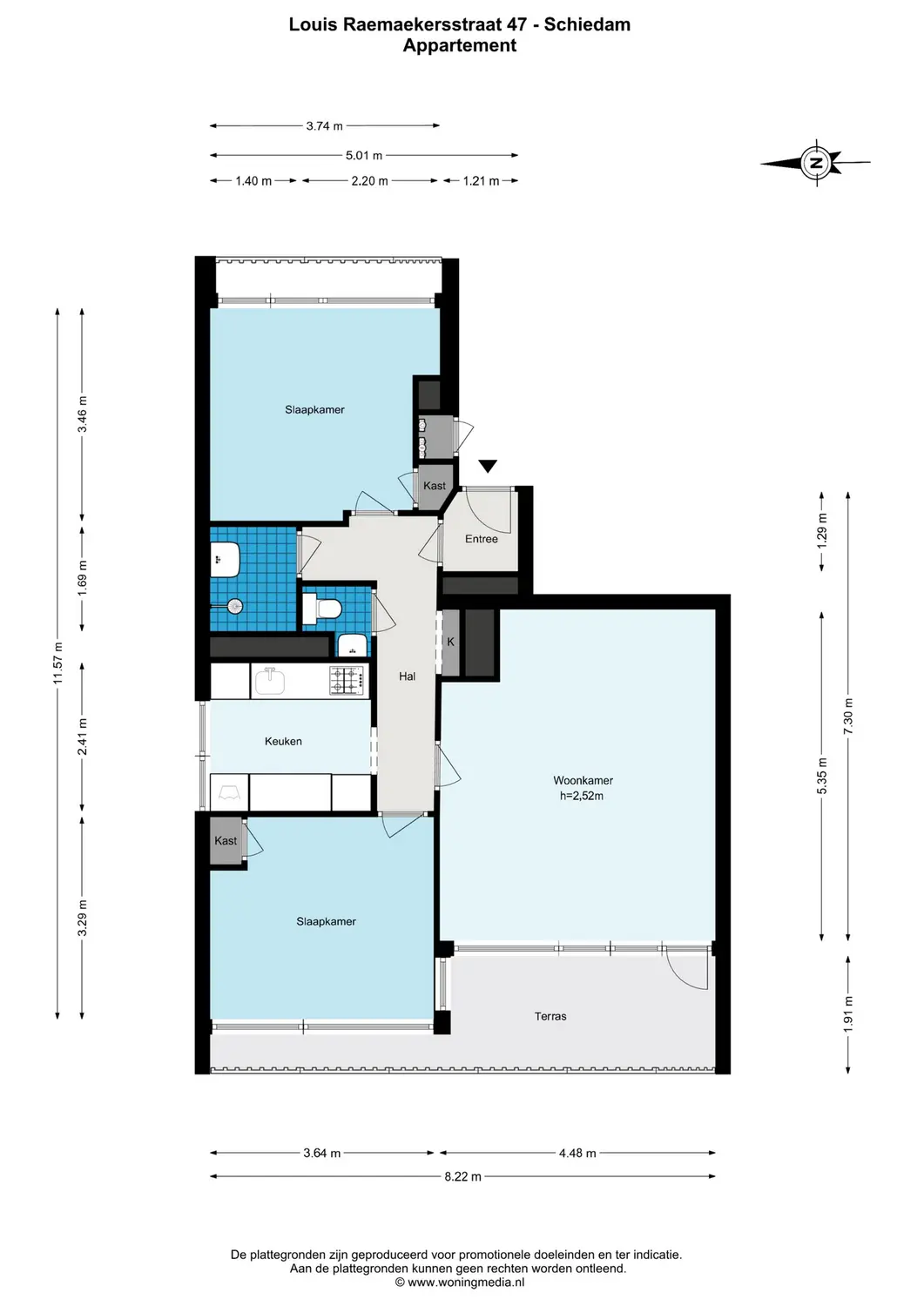 Louis Raemaekersstraat 47, SCHIEDAM plattegrond 0