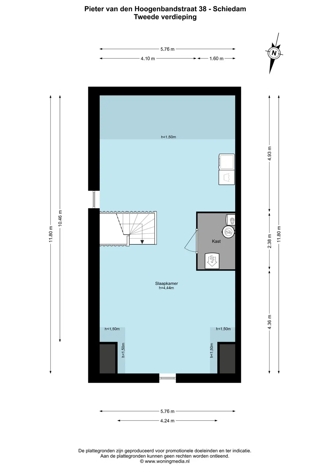 Pieter van den Hoogenbandstraat 38, SCHIEDAM plattegrond 6