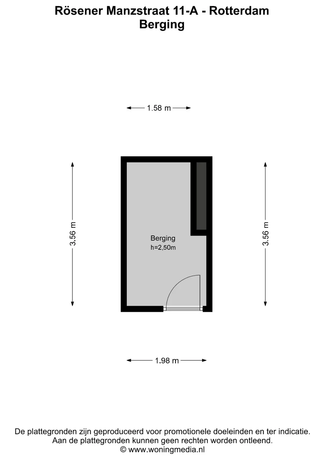 Rösener Manzstraat 11A, ROTTERDAM plattegrond 2