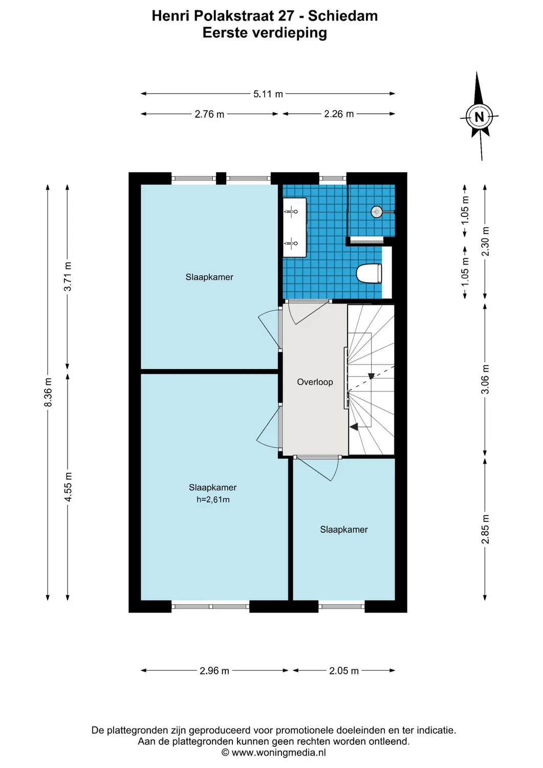 Henri Polakstraat 27, SCHIEDAM plattegrond 1