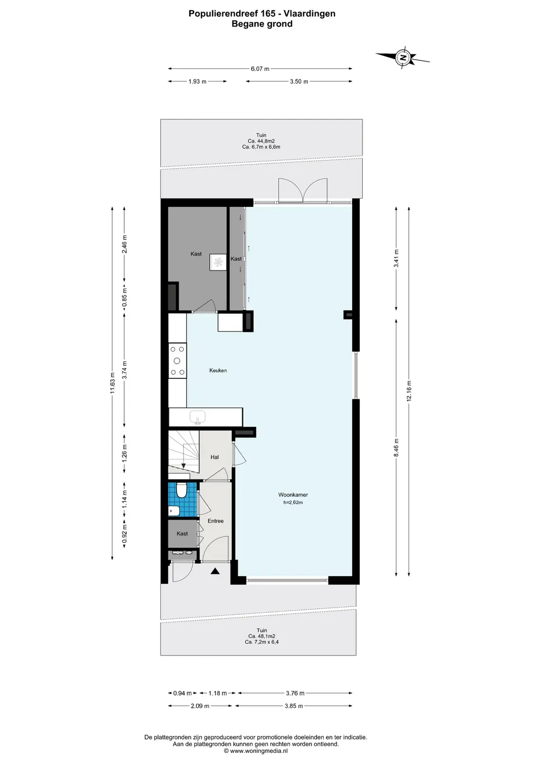 Populierendreef 165, VLAARDINGEN plattegrond 1