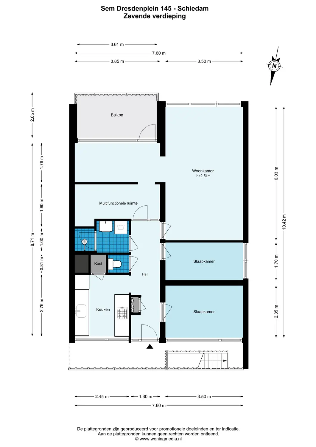 Sem Dresdenplein 145, SCHIEDAM plattegrond 0