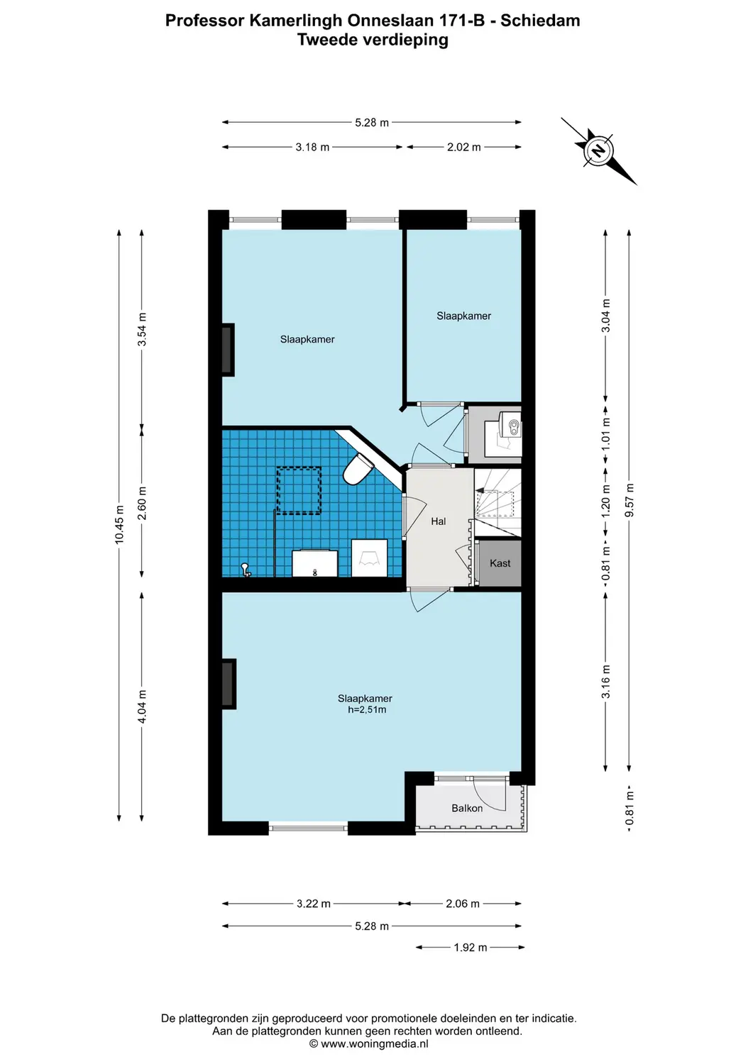 Professor Kamerlingh Onneslaan 171B, SCHIEDAM plattegrond 6