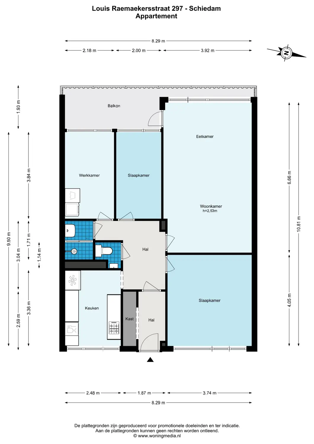 Louis Raemaekersstraat 297, SCHIEDAM plattegrond 0