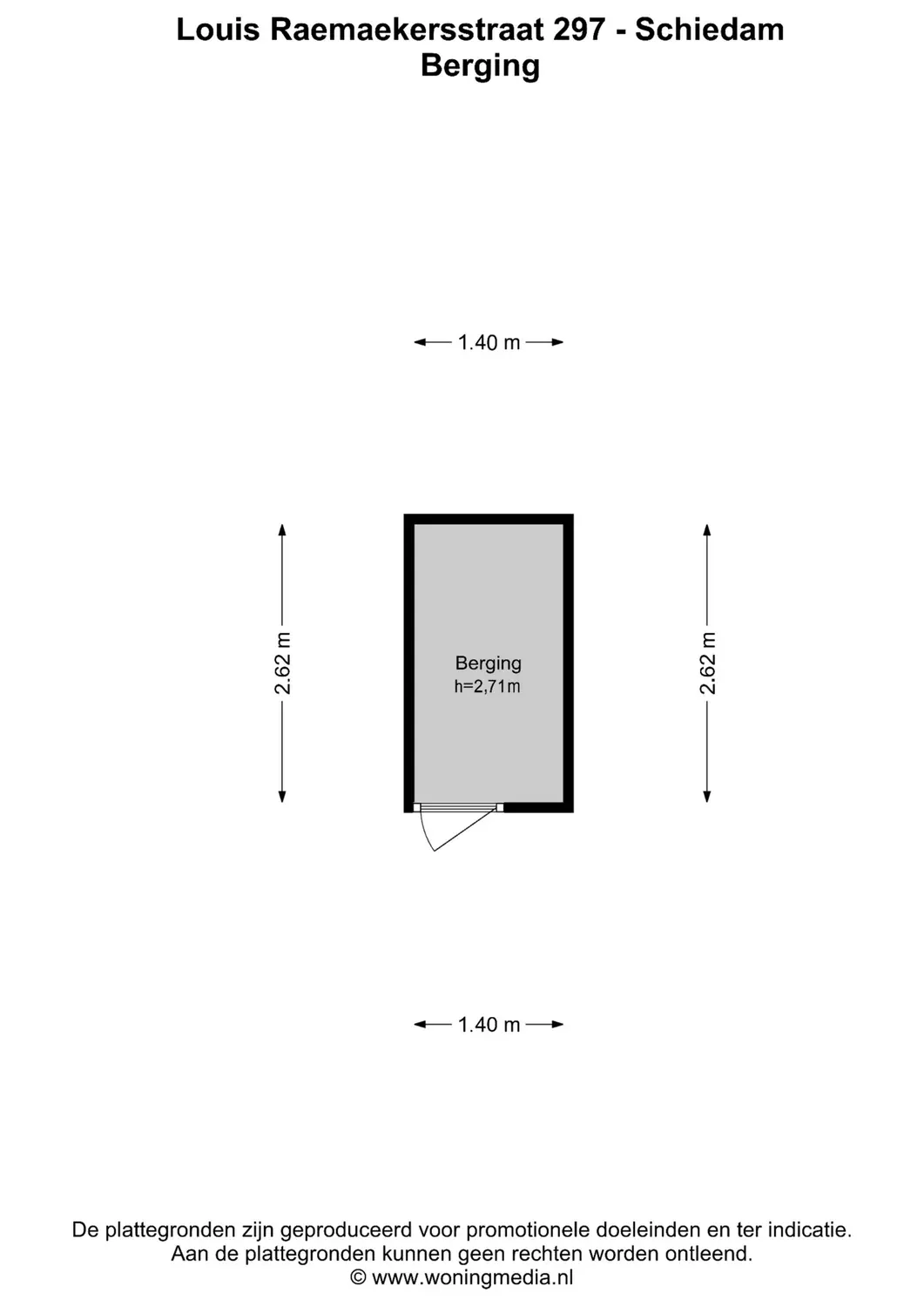 Louis Raemaekersstraat 297, SCHIEDAM plattegrond 1