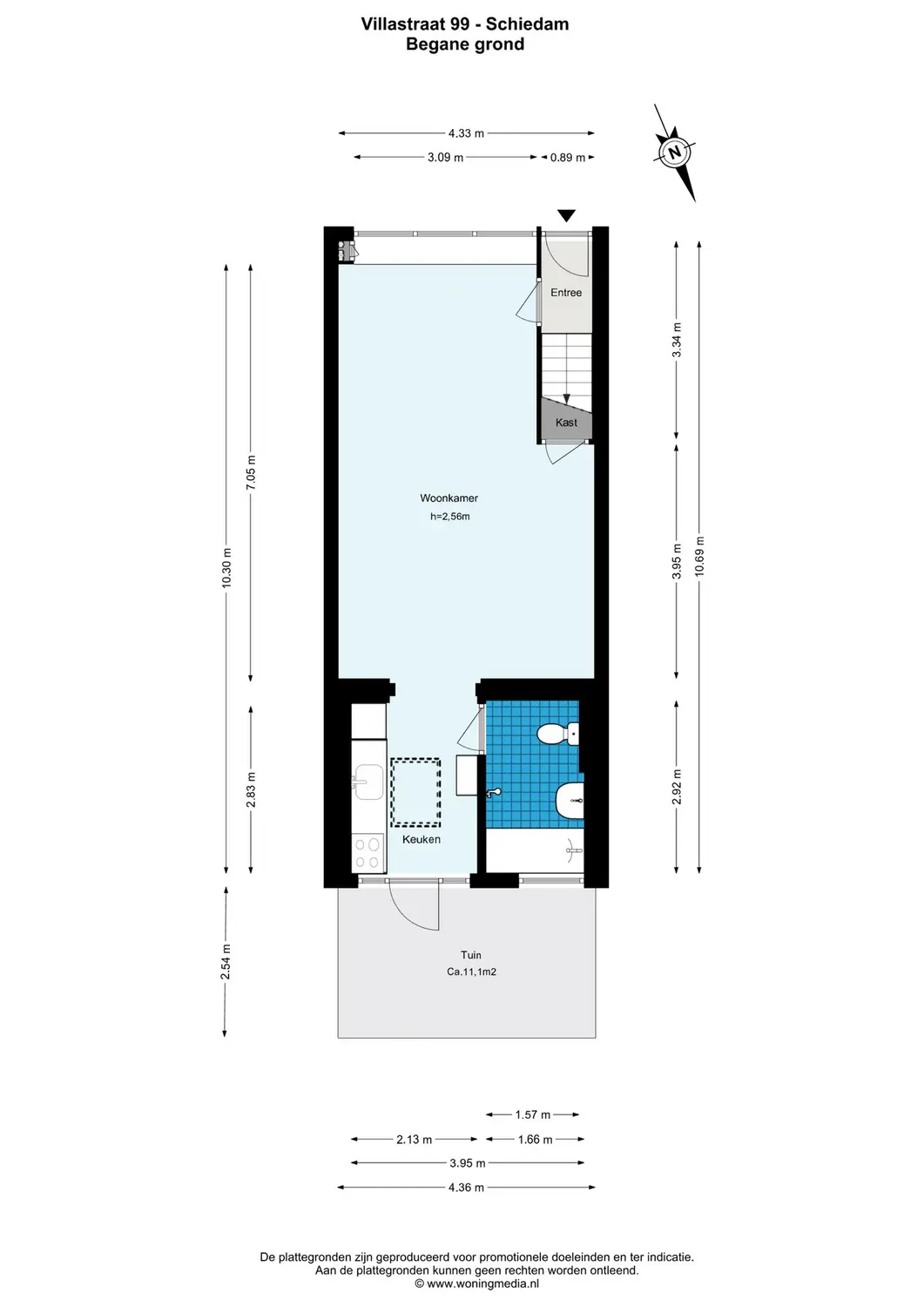 Villastraat 99, SCHIEDAM plattegrond 0