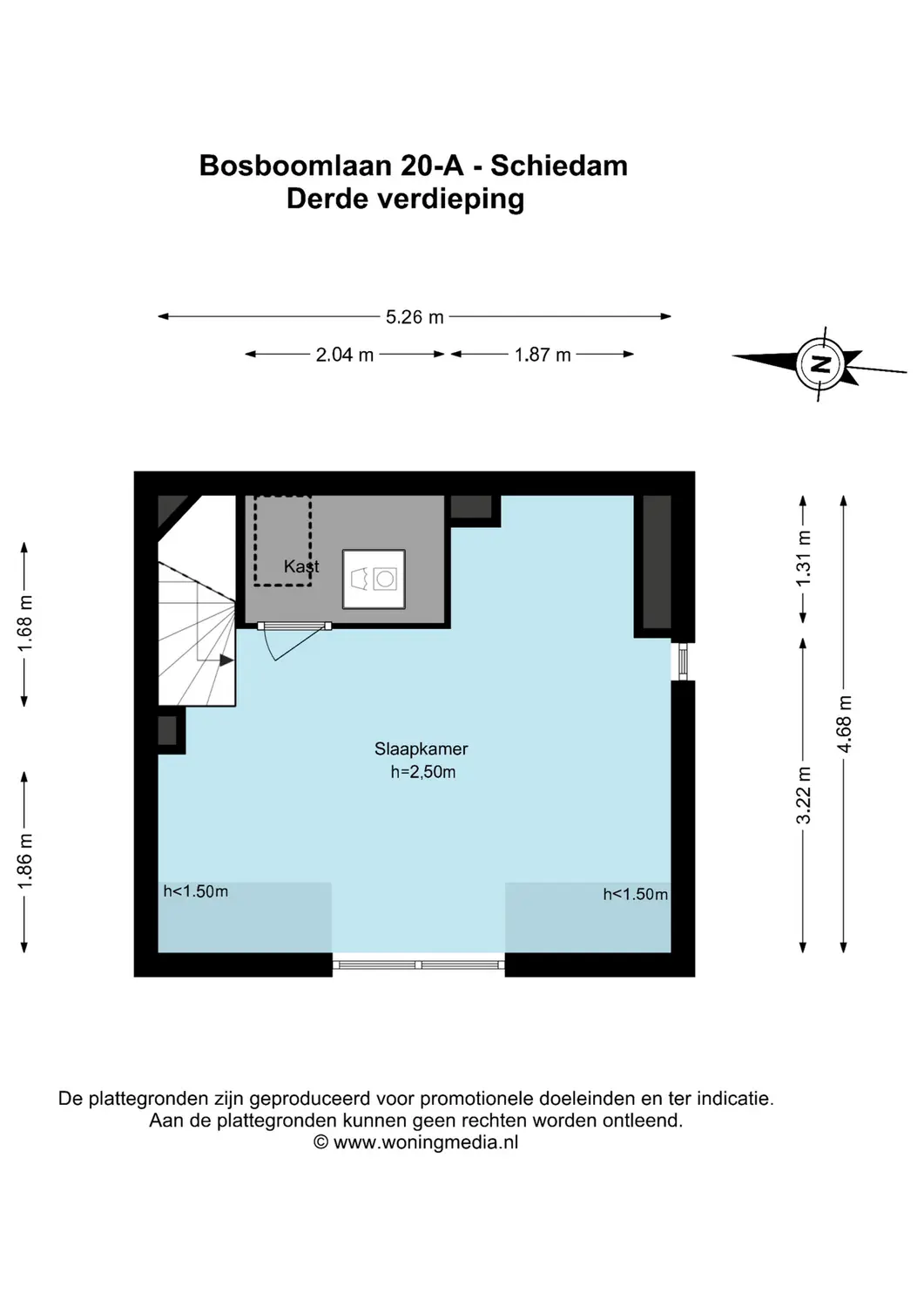 Bosboomlaan 20A, SCHIEDAM plattegrond 9