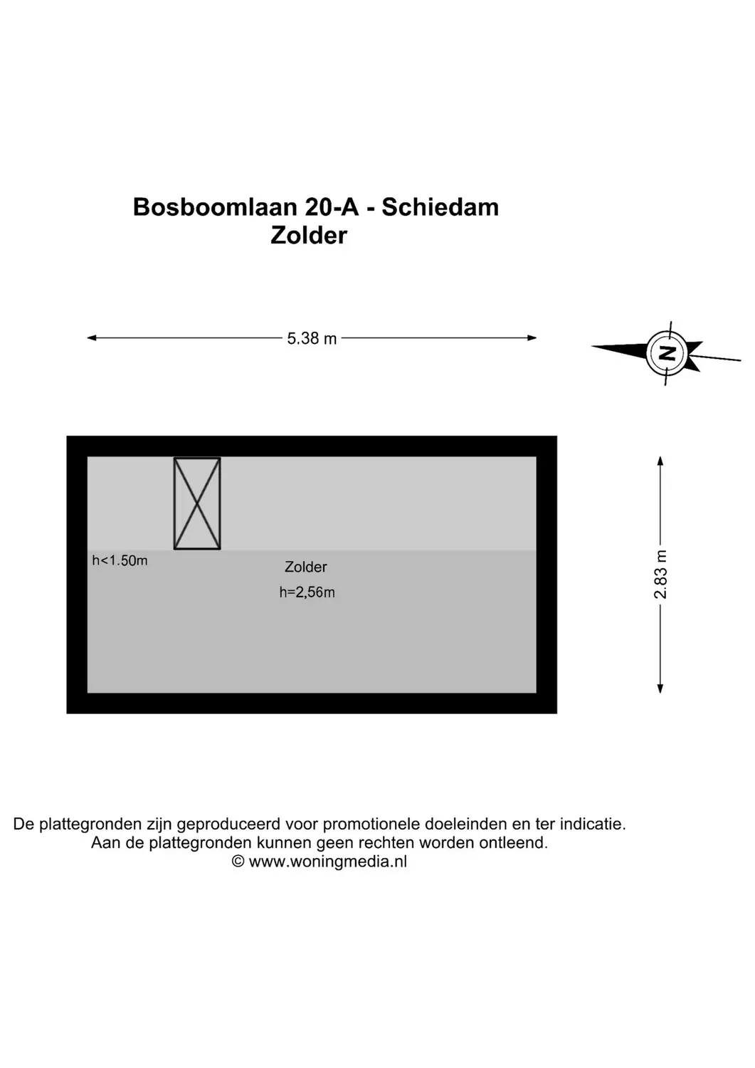 Bosboomlaan 20A, SCHIEDAM plattegrond 15