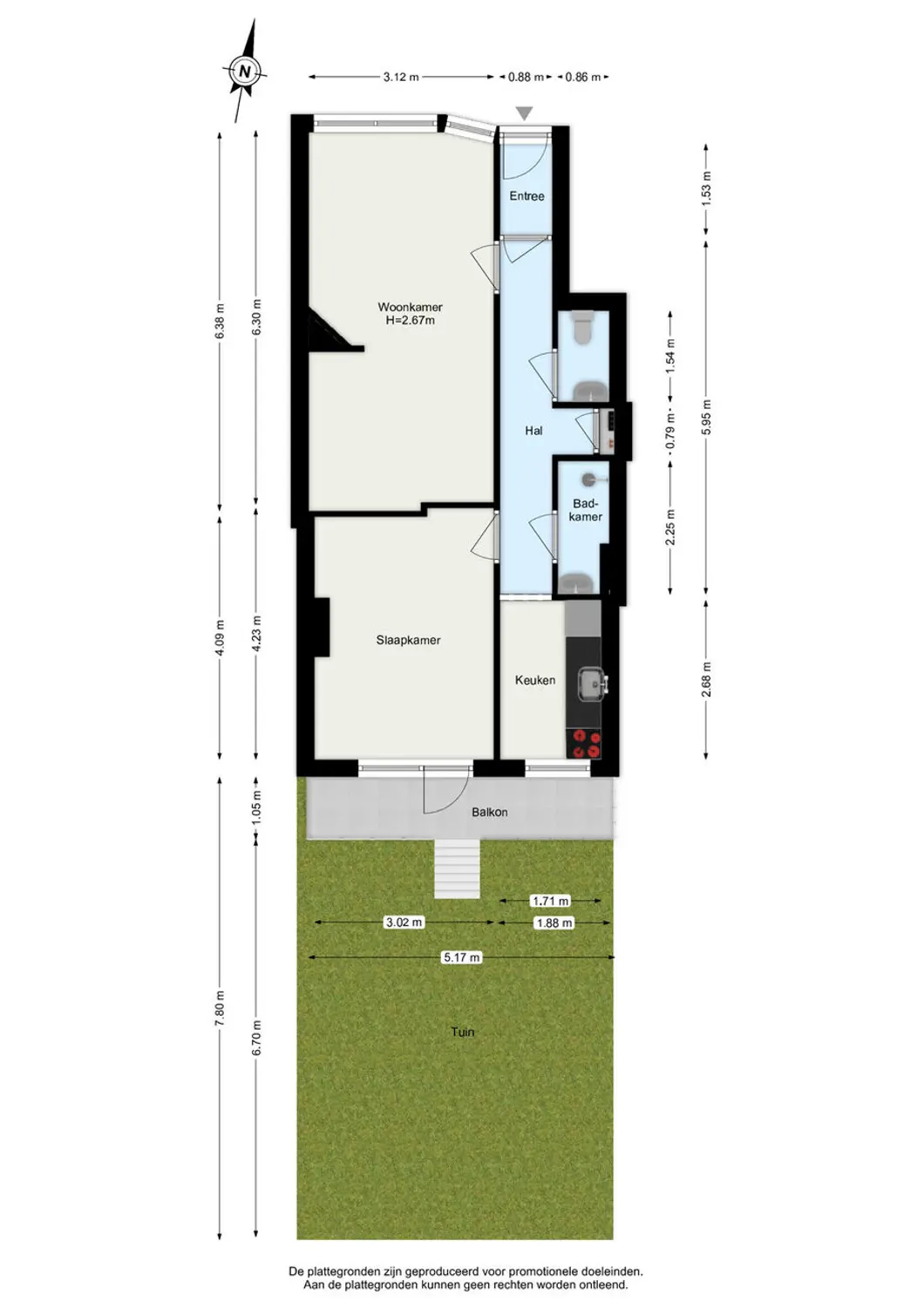Van 't Hoffplein 5B, SCHIEDAM plattegrond 0