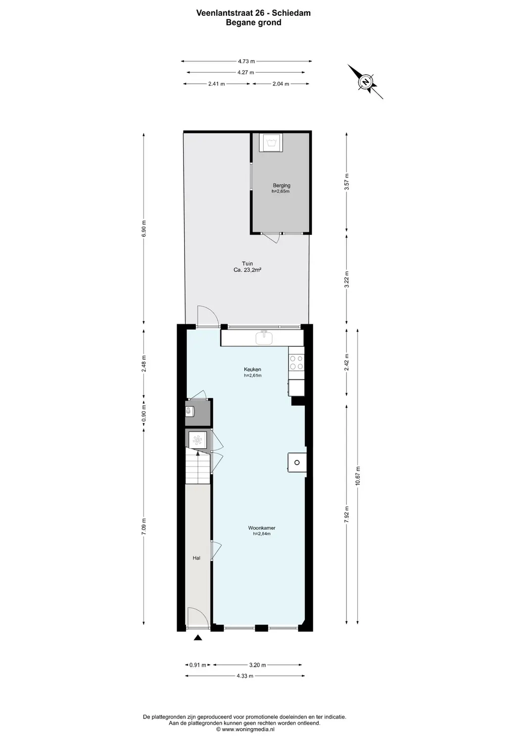 Veenlantstraat 26, SCHIEDAM plattegrond 0