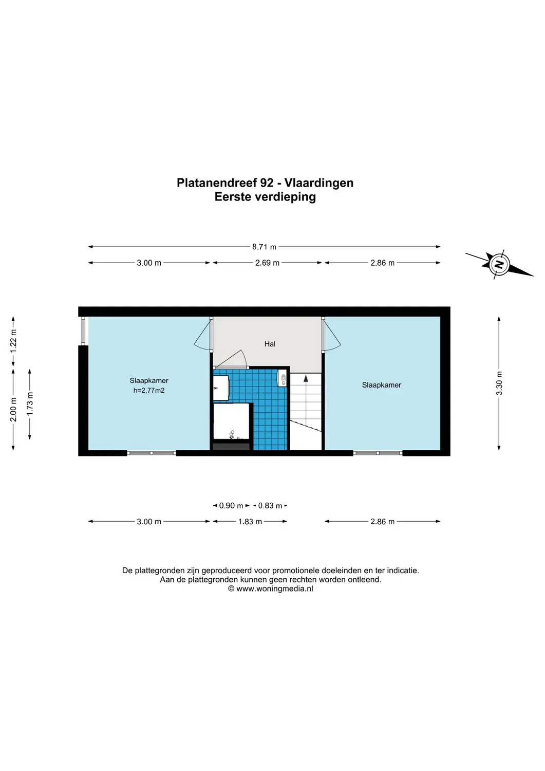 Platanendreef 92, VLAARDINGEN plattegrond 1