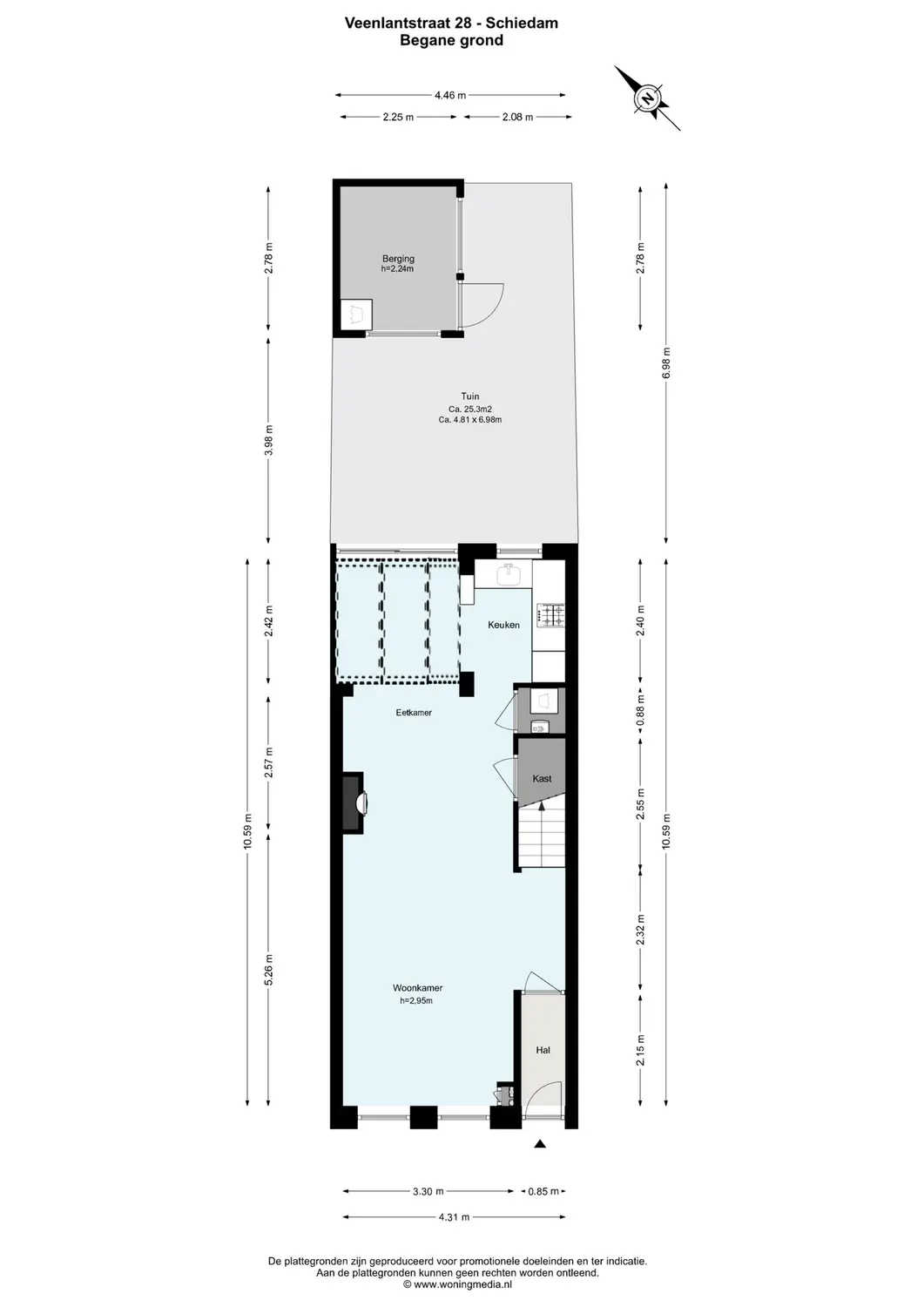 Veenlantstraat 28, SCHIEDAM plattegrond 0