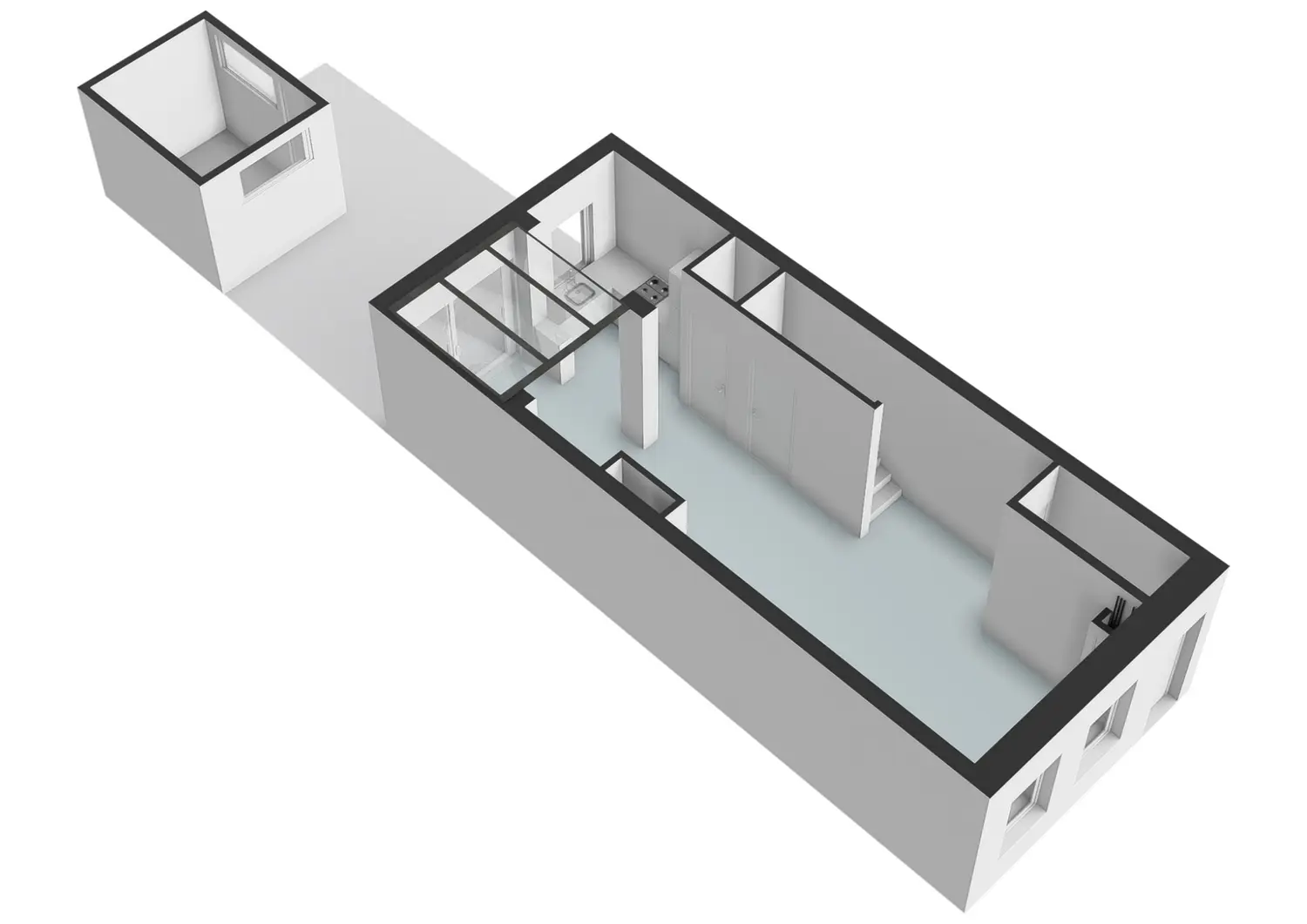 Veenlantstraat 28, SCHIEDAM plattegrond 2