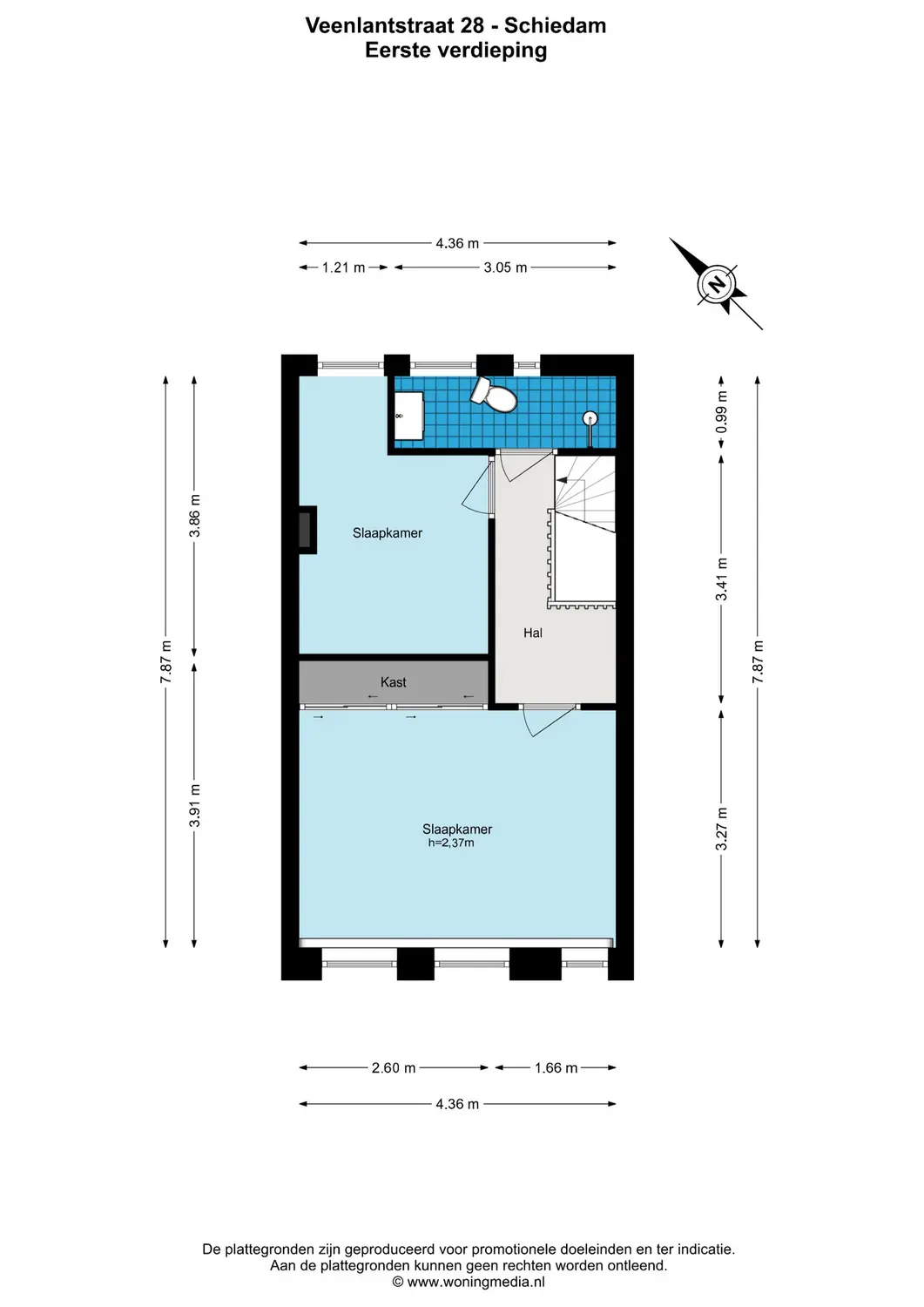 Veenlantstraat 28, SCHIEDAM plattegrond 3