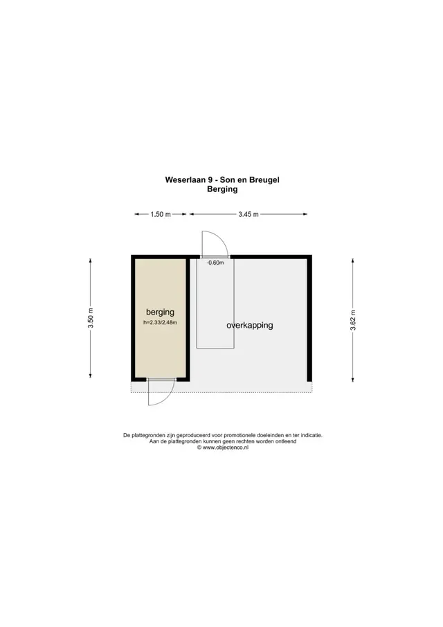Weserlaan 9, Son en Breugel - plattegrond 3