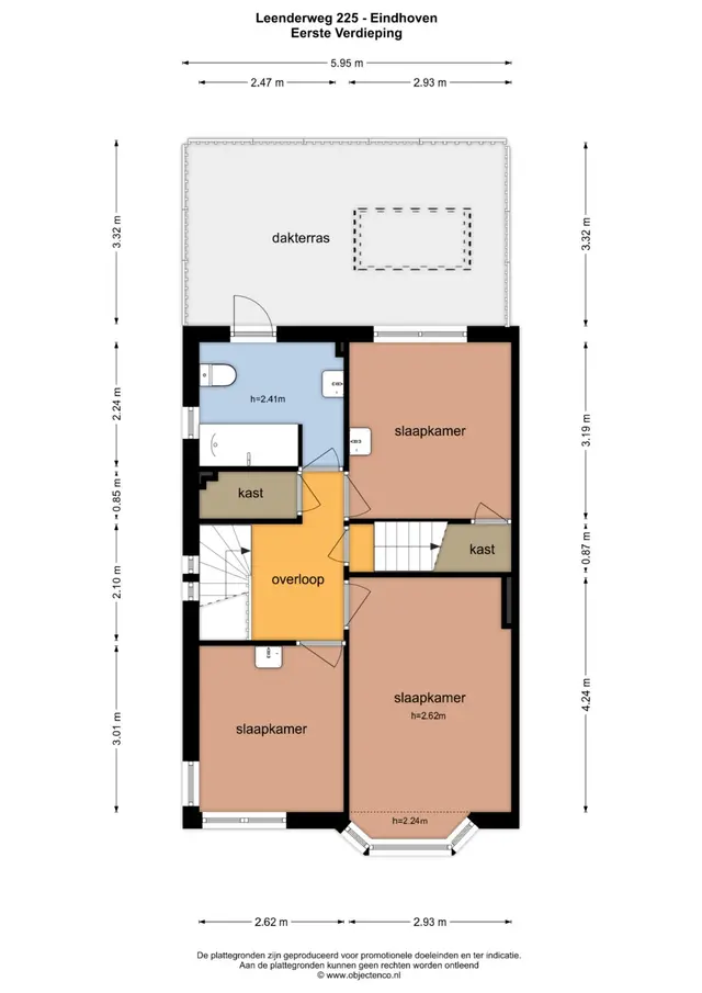 Leenderweg 225, Eindhoven - plattegrond 1