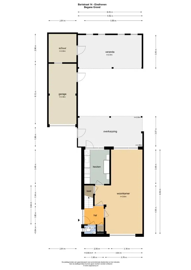 Baristraat 71, Eindhoven - plattegrond 0