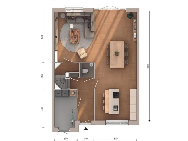 Plattegrond van Semi-bungalow 