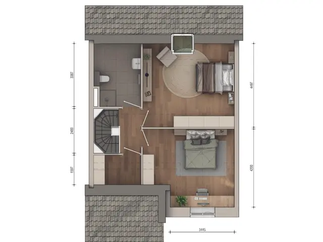 Plattegrond van Semi-bungalow 