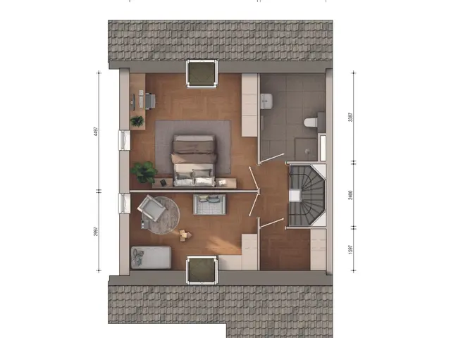 Plattegrond van Semi-bungalow 