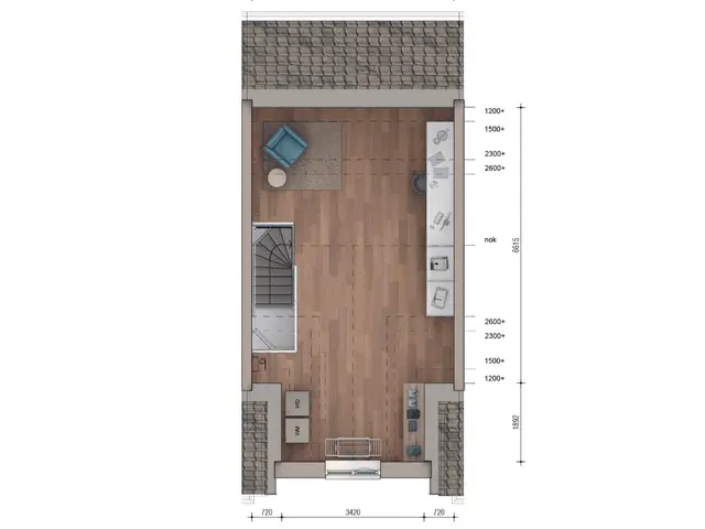 Plattegrond van Familiewoning 
