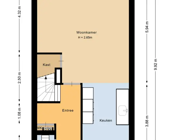 Plattegrond van Rode Kruislaan 25