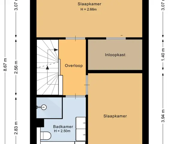 Plattegrond van Rode Kruislaan 25