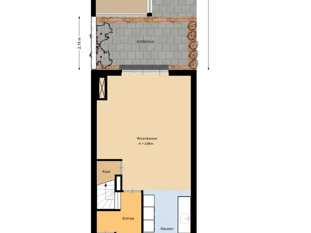 Plattegrond van Rode Kruislaan 25