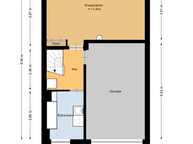 Plattegrond van De Nesse 15