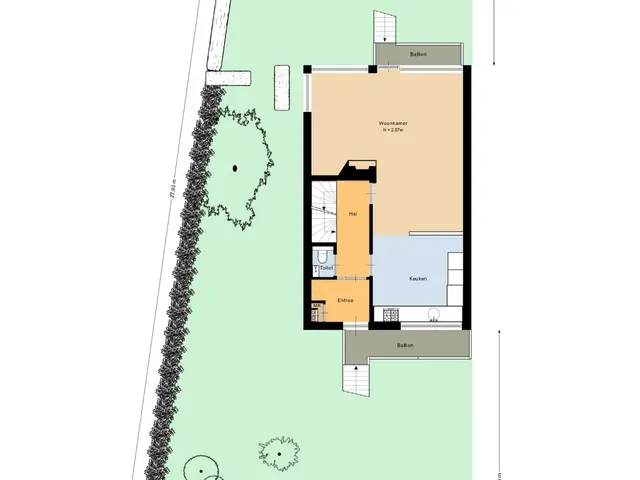 Plattegrond van De Nesse 15