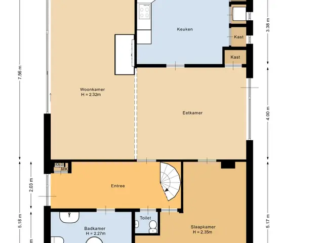 Plattegrond van De Driesprong 4
