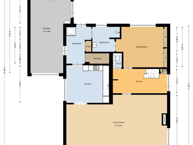 Plattegrond van Geestweg 16