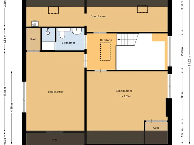 Plattegrond van Geestweg 16