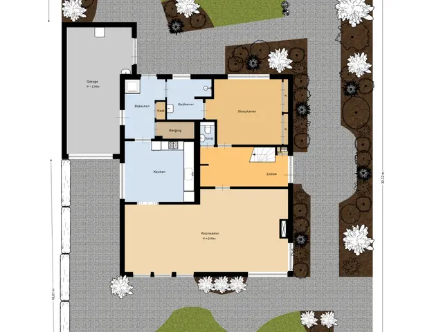 Plattegrond van Geestweg 16