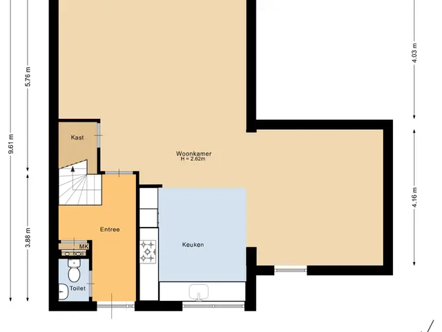 Plattegrond van Sluiswachterstraat 11