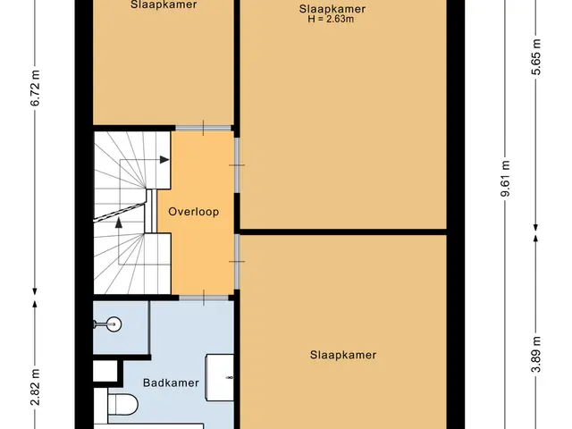 Plattegrond van Sluiswachterstraat 11