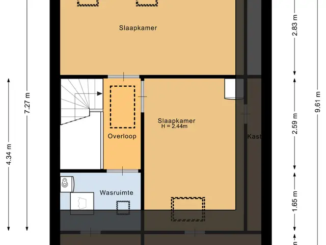 Plattegrond van Sluiswachterstraat 11
