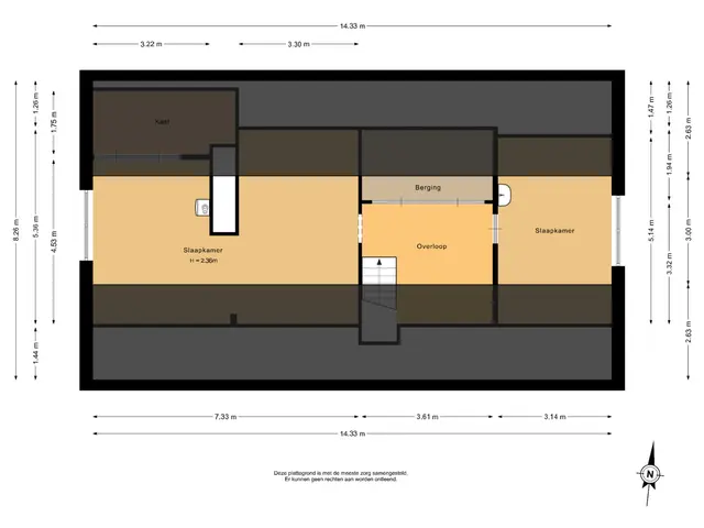 Plattegrond van Emmastraat 10