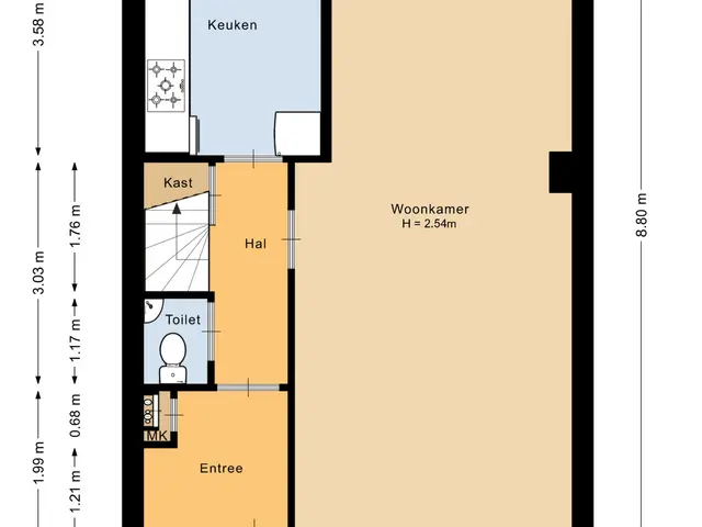 Plattegrond van Lakemanstraat 22