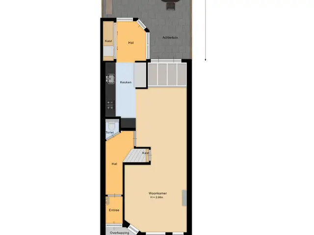 Plattegrond van Duiventorenstraat 43