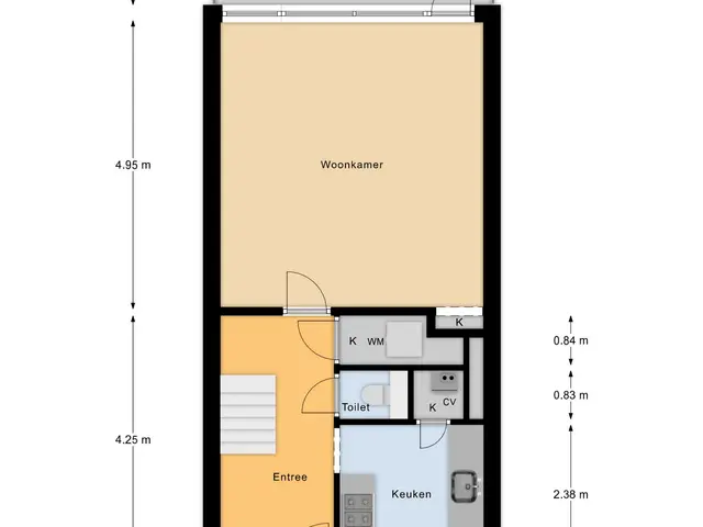 Plattegrond van Jacob van Heemskerckstraat 63