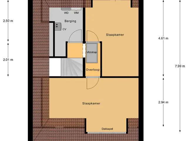 Plattegrond van Etudestraat 7