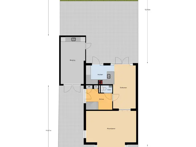 Plattegrond van Etudestraat 7