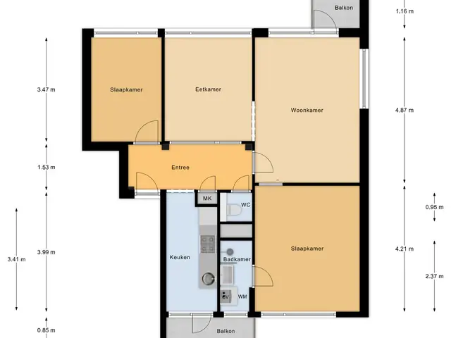 Plattegrond van Lucas Gasselstraat 4